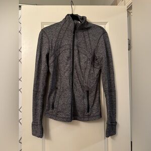 grey heathered lulu define jacket
